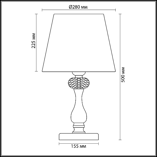 Настольная лампа Odeon Light Classic Gaellori 3393/1T