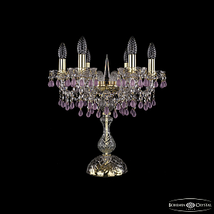 Настольная лампа Bohemia Ivele Crystal 1410L/6/141-47 G V7010