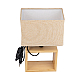 Настольная лампа Uniel UML-B401 E27 Light Grey/Wood UL-00010956