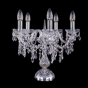 Настольная лампа Bohemia Ivele Crystal 1403L/5/141-39 Ni