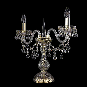 Настольная лампа Bohemia Ivele Crystal 1409L/2/141-39 G