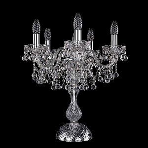 Настольная лампа Bohemia Ivele Crystal 1409L/5/141-47 Ni