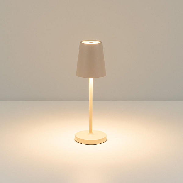 Настольная лампа с аккумулятором Arlight SP-DAISY-TAB-1.5W Warm3000-MIX (SD, 90 deg) (IP54 Металл) 056081