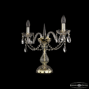 Настольная лампа Bohemia Ivele Crystal 1402L/2/141-39 G