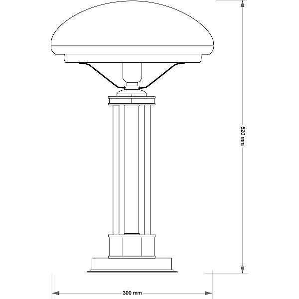 Настольная лампа Kutek Decor DEC-LG-1 (P)