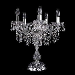 Настольная лампа Bohemia Ivele Crystal 1403L/5/141-47 Ni