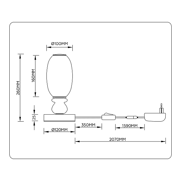 Настольная лампа Ambrella Light HIGH LIGHT LH53154