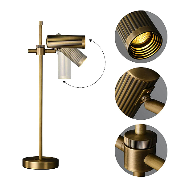 Настольная лампа Delight Collection Table lamp MT8906-1T antique brass