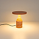 Настольная лампа Arlight SP-CROOD-TAB-R22.5x24-7W Warm3200-MIX (RD-BRG, 140 deg, 230V) (IP20, Травертин) 061732