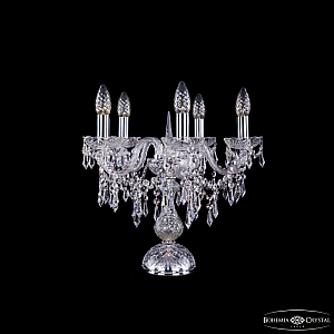 Настольная лампа Bohemia Ivele Crystal 1403L/5/141-39 Ni