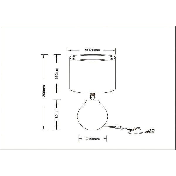 Настольная лампа Arte Lamp Nusakan A5034LT-1WH