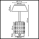 Настольная лампа беспроводная Odeon Light Lulu L-Vision 5454/6TL