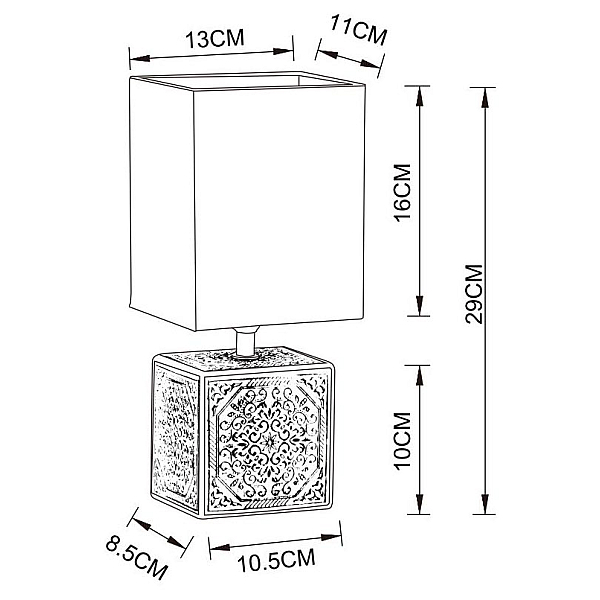 Настольная лампа Arte Lamp Fiori A4429LT-1WA