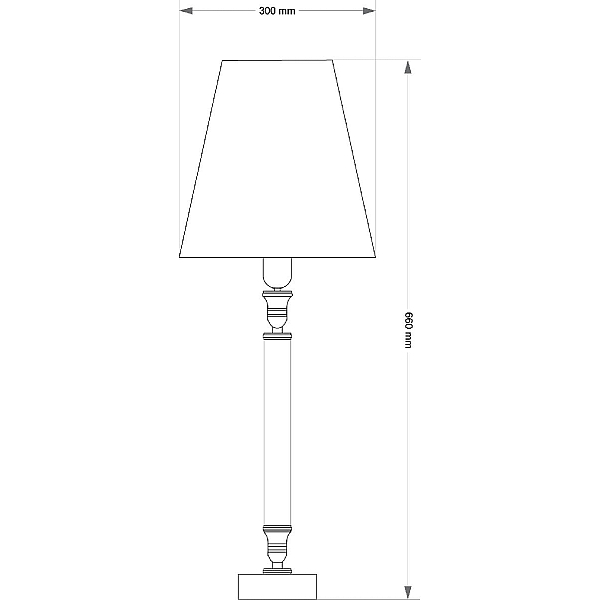 Настольная лампа Kutek Napoli NAP-LG-1(N/A)300