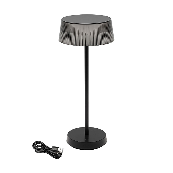 Настольная лампа аккумуляторная Arlight SP-LATIDE-1.5W Warm2700 (Черный, 125 deg, 5V) (IP54 Металл) 060834