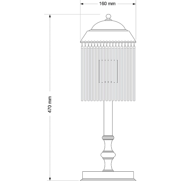 Настольная лампа Kutek Fiore FIO-LG-1 (P)