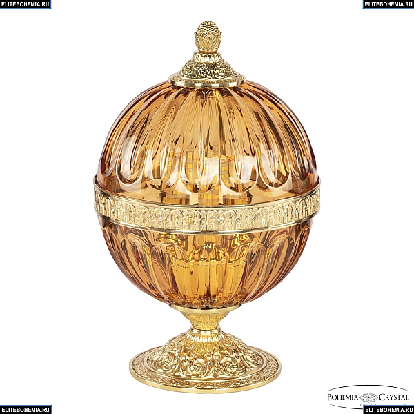 Настольная лампа Bohemia Ivele Crystal 5680L/17 G Amber/M-1H