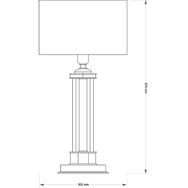 Настольная лампа Kutek Decor Abazur DEC-LG-1(P/A)