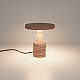 Настольная лампа Arlight SP-CROOD-TAB-R22.5x24-7W Warm3200-MIX (RD-BRG, 140 deg, 230V) (IP20, Травертин) 061732