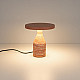Настольная лампа Arlight SP-CROOD-TAB-R22.5x24-7W Warm3200-MIX (RD-BRG, 140 deg, 230V) (IP20, Травертин) 061732