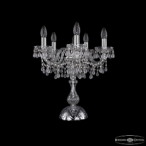 Настольная лампа Bohemia Ivele Crystal 1410L/5/141-47 Ni V0300