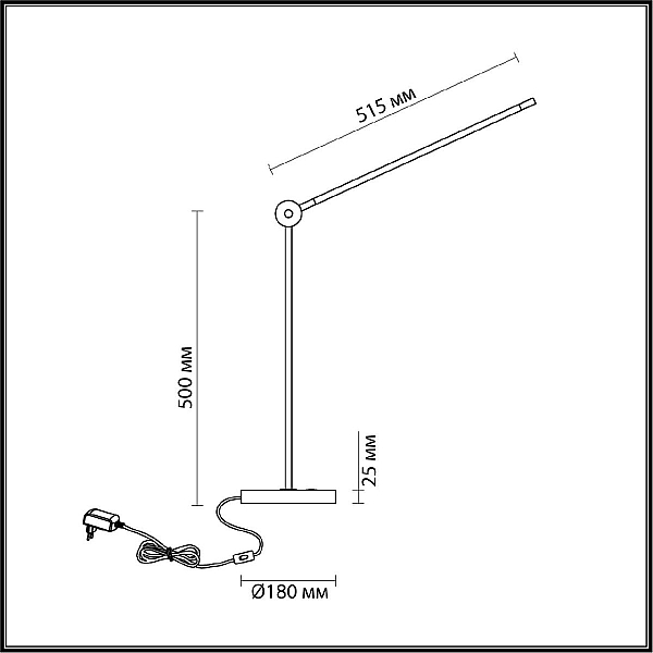 Настольная лампа Odeon Light Hightech Foden 7101/12TL