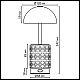 Настольная лампа беспроводная Odeon Light Lulu L-Vision 5453/3TL