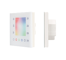Панель Arlight Sens SR-2831AC-RF-IN White (220V,RGB,4зоны) 018202