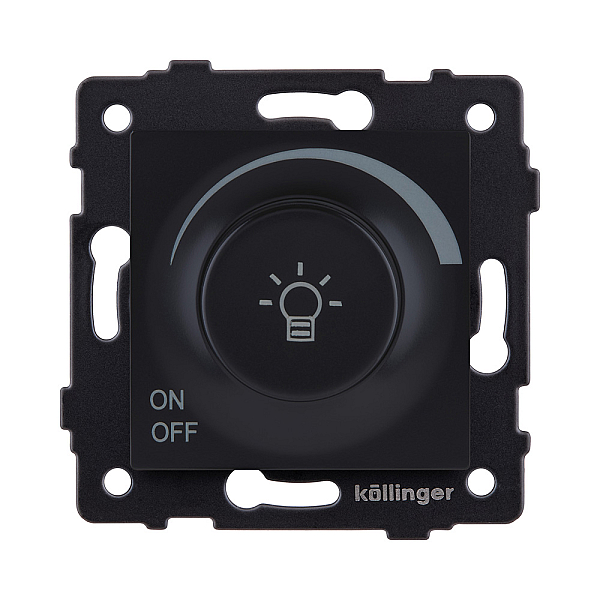 Светорегулятор универсальный 500W, черный матовый Kollinger REA-027BM для Aspekt, Eleganz, Reflex