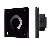 Панель Arlight Smart-P4-Dim-G-IN Black (12-24V, 4x3A, Sens, 2.4G) 034778