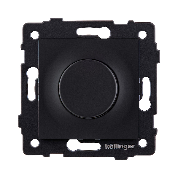 Светорегулятор для светодиодных ламп, проходной, 500W, черный матовый Kollinger REA-048BM для Aspekt, Eleganz, Reflex