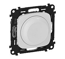 Светорегулятор Legrand Valena Allure поворотный без нейтрали белый 752760