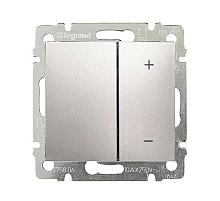 Диммер кнопочный Legrand Valena 400W алюминий 770262
