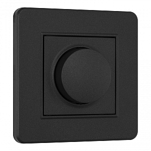 Диммер с рамкой Arte Milano SET16-1-48-1 black