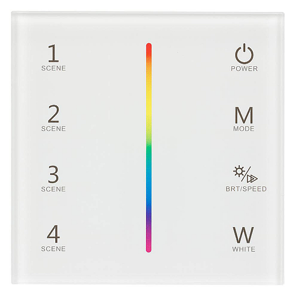 Панель Arlight Sens Smart-P22-RGBW White (12-24V, 4x3A, 2.4G) 025168