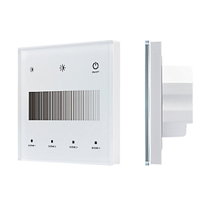 Сенсорная панель Arlight SMART-DALI-301-11-1G-4SC-DT6 Белая (230V, встраиваемая, 2.4G) (IARL, IP20 Пластик) 046561