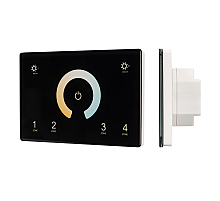 Панель Arlight Sens Smart-P81-Mix Black (230V, 4 зоны, 2.4G) 028401