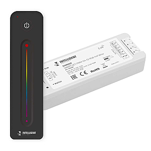 Диммер Arlight SMART-SET-PWM-104-52-RGB-SUF White (12-24V, 3x4A, ПДУ LINE, 2.4G) 036189