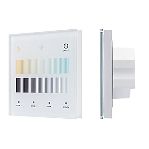Сенсорная панель Arlight SMART-DALI-301-11-1G-4SC-DT8 Белая (230V, встраиваемая, 2.4G) (IARL, IP20 Пластик) 046563