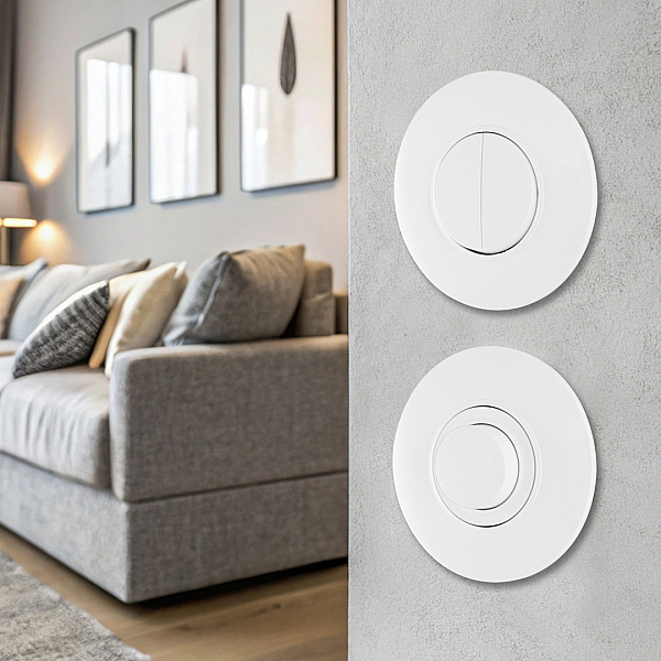Диммер круглый с рамкой Arte Milano SET08-1-48-1 white