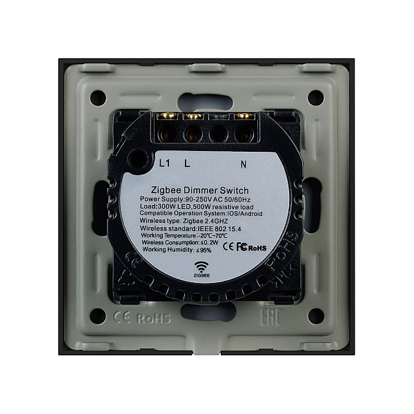 Светорегулятор сенсорный с Zigbee управлением Arlight SWT-OMALI-SD3-ZB-BK (250V, 500W) 050060