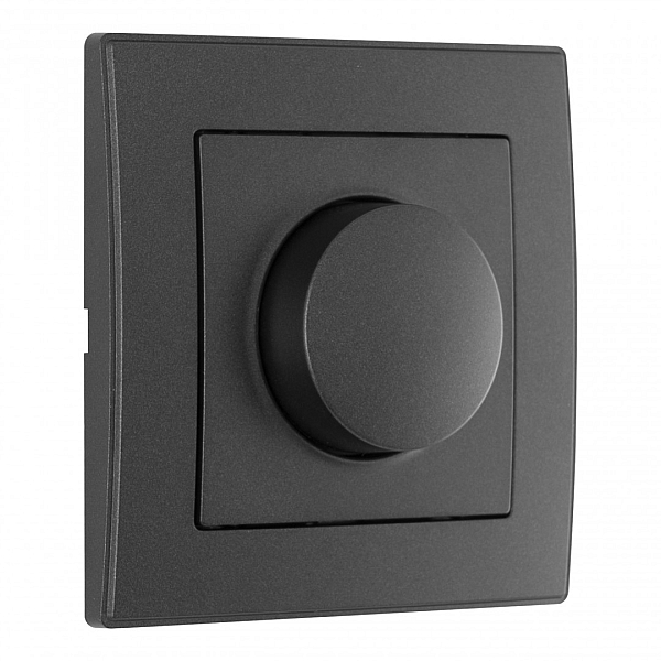 Диммер с рамкой Arte Milano SET06-1-48-1 black