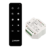 Диммер Arlight SMART-SET-TRIAC-601-72-DIM-PD-IN Black (230V, 1x1.5A, ПДУ 10кн, 2.4G) 036190