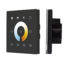 Сенсорная панель Arlight DALI-901-11-1G-4SC-MIX-DT8-IN Black BUS/230V 037195