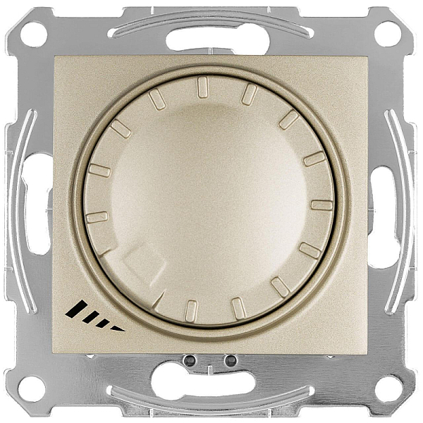 Диммер поворотно-нажимной универсальный Schneider Electric Sedna 4-400W SDN2201268