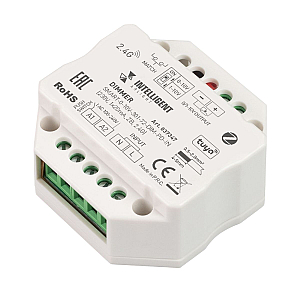 Диммер Arlight SMART-0-10V-301-72-DIM-PD-IN (230V, 1x20mA, ZB, 2.4G) 037347
