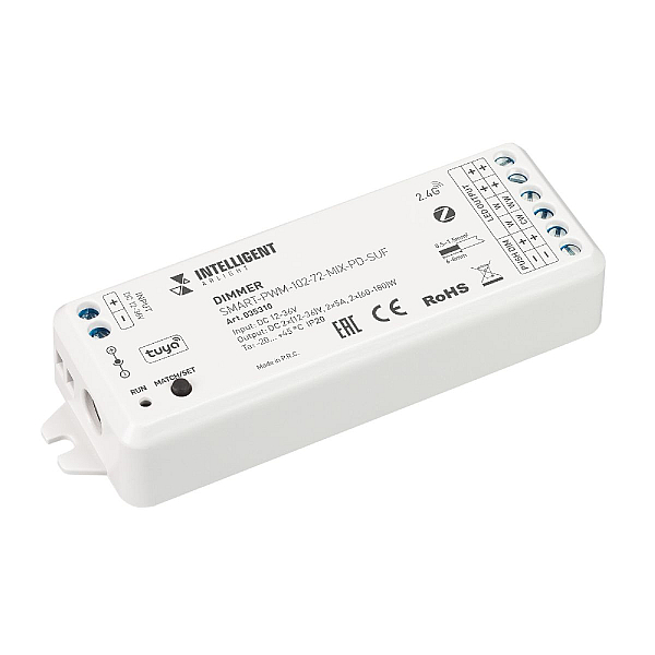 Диммер Arlight SMART-PWM-102-72-MIX-PD-SUF (12-36V, 2x5A, ZB, 2.4G) 035310