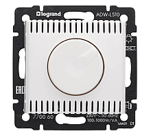 Диммер поворотный Legrand Valena 1000W белый 770060