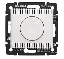 Диммер поворотный Legrand Valena 1000W белый 770060