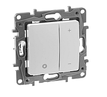 Диммер кнопочный Legrand Etika без нейтрали 400W белый 672218